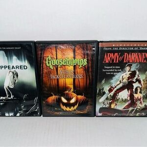 Lot of Horror DVD Movies : The Appearance, Goosebumps & Army of Darkness